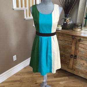 Incredible Anthropologie Structured 4 Color Dress